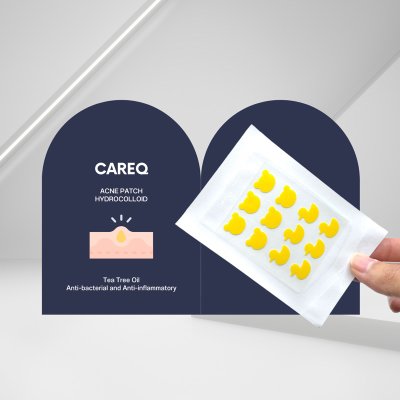 CareQ Acne Patch Hydrocolloid แคร์คิว แผ่นแปะสิว ดูดสิว สิวยุบ