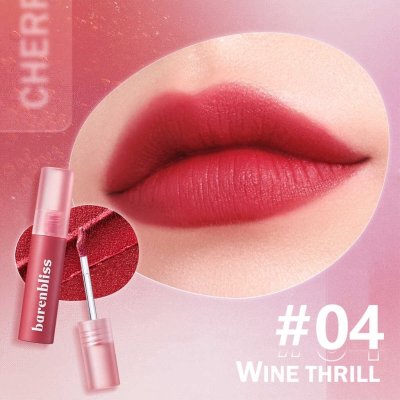 Barenbliss Cherry Makes Cheerful Lip Velvet ลิปเนื้อกำมะหยี่ เนียนนุ่ม สีชัดติดทน