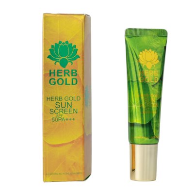 Herb Gold Sunscreen SPF 50 PA+++ (15g) เฮิร์บ โกลด์ ซันสกรีน เอสพีเอฟ 50 พีเอ+++