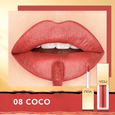 Y.O.U Rouge Velvet Matte Lip Cream วาย โอ ยู ลิปสติก เนื้อแมท บางเบา ติดทนนาน ไม่ติดแมส
