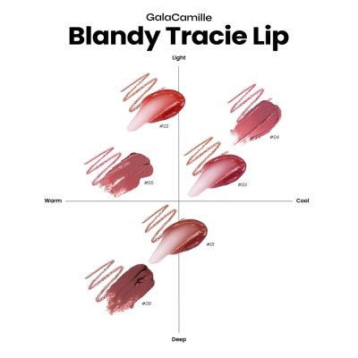gala camille Blandy Tracie Lip (Liquid Lip 2.6 g Lip Liner 0.16 g) กาล่า กามิลเล่ แบลนดี้ เทรซี่ ลิป ลิปแบบ 2 IN 1