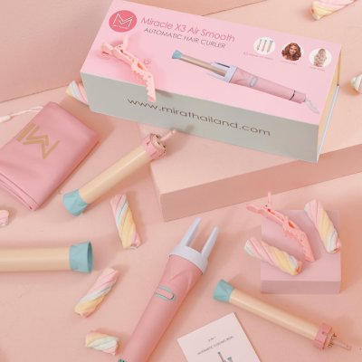 Mira Miracle X3 AirSmooth Automatic Hair Curler Rainbow Collection (LIMITED EDITION) มิรา เครื่องม้วนผม รุ่นโปร 3 แกน
