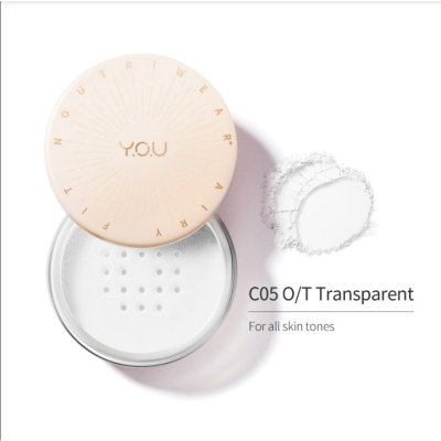 Y.O.U NoutriWear+ Airy Fit Loose Powder แป้งฝุ่นสูตรบางเบา เครื่องสำอางติดทนนาน