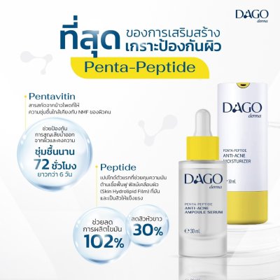 Dagoderma Penta-Peptide Anti-Acne Ampoule Serum (30g) ดาโก้เดอร์มา เซรั่มบำรุงผิวหน้า