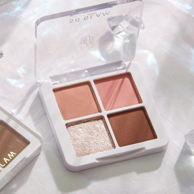 [2 ชิ้น 259.-] So Glam Petite Pocket Eyeshadow Palette โซ แกลม พาเลทอายแชโดว์ 4 เฉดสีในตลับเดียว