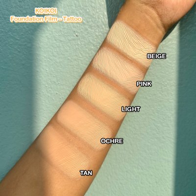 KOIKOI Foundation Film - Tattoo แผ่นฟิล์มสำหรับปกปิดรอยสัก ปิดสีรอยสักมิดสนิทแบบไม่ต้องโบก