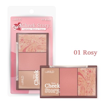 BeWiLD Cheek Story Blush On 01 Rosy บีไวลด์ บลัชออน