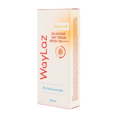 WayLaz All-in-One Day Cream SPF50+ PA++++ (30ml) ออล อิน วัน เดย์ ครีม เอสพีเอฟ 50+ พีเอ++++