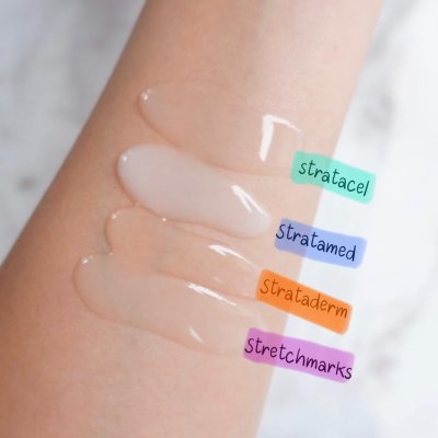 Stratphama stratamed 10g (สีฟ้า) สแตรททาเมด เจล ลดรอยแผลเป็น รอยแผลใหม่ รอยสิว