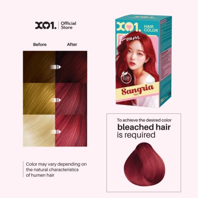 XO1. Hair Color Foam (30ml) เอ็กซ์โอวัน. แฮร์ คัลเลอร์ โฟม ผลิตภัณฑ์เปลี่ยนสีผม