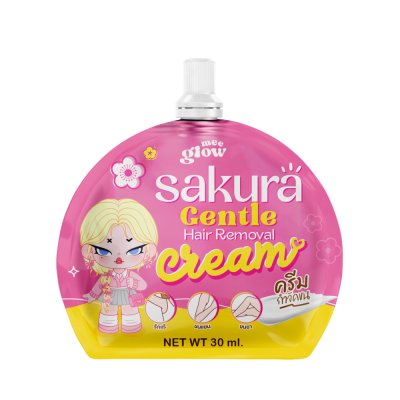 Livetined Meeglow Sakura Gentle Hair Removal Cream (30ML) ลีฟทิเนด มีโกลว์ ซากุระ เจนเทิล แฮร์ รีมูฟเวิล ครีม