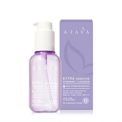 Araya Extra Sensitive Feminine Cleanser ผลิตภัณฑ์ทำความสะอาดจุดซ่อนเร้น