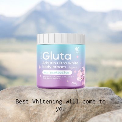 Kiyomi Gluta Arbutin Ultra White Body Cream (500g) คิโยมิ กลูต้า อาร์บูติน อัลตร้าไวท์ บอดี้ครีม