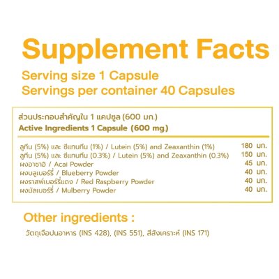 CEO Factory Ifocus (24g) ซีอีโอ แฟคตอรี่ ผลิตภัณฑ์เสริมอาหาร บำรุงสายตา