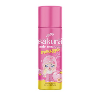 Livetined Meeglow Sakura Hair Removal Mousse (100ML) ลีฟทิเนด มีโกลว์ แฮร์ รีมูฟเวิล มูส