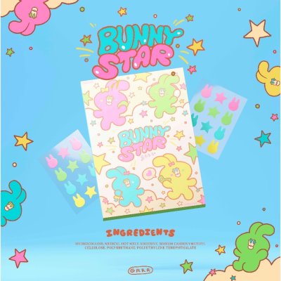 Grrrbeauty Bunny Star Grrr Hydrocolloid Acne Patches (2 แผ่น 24 ชิ้น) เกอบิวตี้ แผ่นแปะ ลาย bunny star