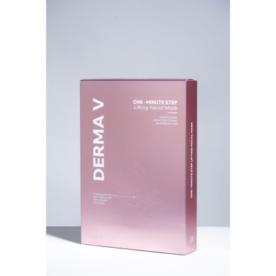 Makieky Derma V One Minute Step Lifting Facial Mask (1 Set/5 Sheet) มาร์คีกี้ เดอร์มา วี วัน มินิท สเต็ป ลิฟติ้ง เฟเชียล