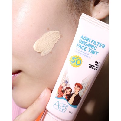 Aori Filter Organic Face Tint (30 ml) อาโอริ กันแดดเนื้อน้ำ