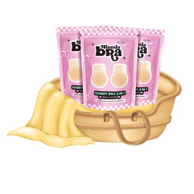 Miamia.bra Rabbit Bra 2 in 1 (1 กล่องมี 1 คู่) ปิดจุกกระต่าย