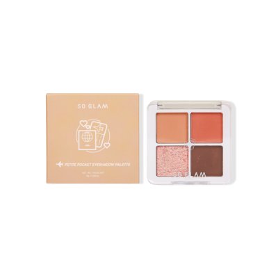 [2 ชิ้น 259.-] So Glam Petite Pocket Eyeshadow Palette โซ แกลม พาเลทอายแชโดว์ 4 เฉดสีในตลับเดียว