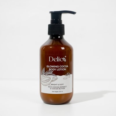Delico Glowing Cocoa Body Lotion (200ml) เดลิโก้ โลชั่นบำรุงผิวกาย