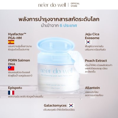 Neer Do Well Lazy Cleansing Pads Aqua Faire Skin (150g) เลซี่ คลีนซิ่ง แพด อควา แฟร์ สกิน