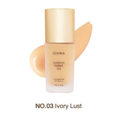 Jovina Luminous Radiant Veil Foundation SPF 30 PA+++ โจวีน่า รองพื้นที่ให้การปกปิดแบบ Medium - Full Coverage