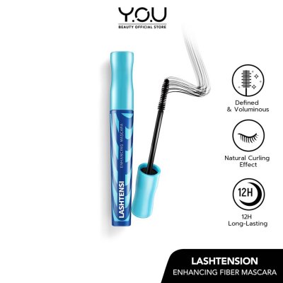 Y.O.U Lashtension Enhancing Fiber Mascara มาสคาร่าสูตรกันน้ำ ช่วยให้ขนตาหนา โค้งงอนเป็นธรรมชาติ ยาวนานถึง 12 ชม