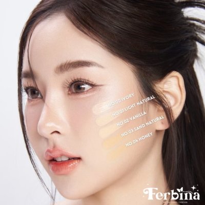 Ferbina Preminm Full Coverage cushion SPF 50 PA+++ (15g) เฟอบีน่า พรีเมี่ยม ฟูล โคฟเวอร์ คุชชั่น สูตรเน้นปกปิด(ตลับม่วง)