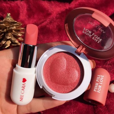 Nee Cara Pink Pill For Love Eye & Lip N402 นีคารา พิงค์ ฟิล ฟอร์ เลิฟ อายแชร์โดว์+ลิปสติก