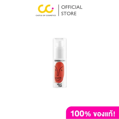 Sereenworks Vit C & Hya Face Serum (30ml) ซีรีนเวิร์ค  วิตซี แอนด์ ไฮยา เฟส เซรั่ม