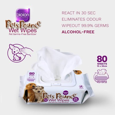 ผ้าเปียกสัตว์เลี้ยง Pets Pounce