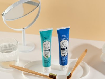 ยาสีฟันนมแพะ หรือ ยาสีฟันสมุนไพรนมแพะ (สูตรใหม่) (มีให้เลือก 2 สูตร) Toothpaste ฟลูออไรด์ 1500 ppm