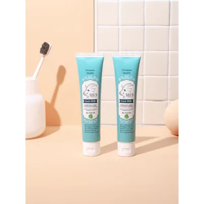 ยาสีฟันนมแพะ หรือ ยาสีฟันสมุนไพรนมแพะ (สูตรใหม่) (มีให้เลือก 2 สูตร) Toothpaste ฟลูออไรด์ 1500 ppm