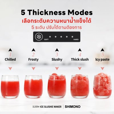 SHIMONO Slushie Machine SL350M:เครื่องทำสเลอปี้และไอศกรีมอัตโนมัติ