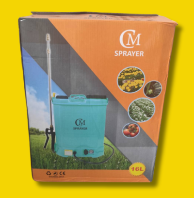 เครื่องพ่นยาไฟฟ้ามอเตอร์แบตนอก สะพายข้าง CM SPRAYER 16LT. 12V. (ตัวเปล่า)