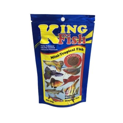 King Fish อาหารปลาเล็ก/กุ้ง ขนาด 60g.