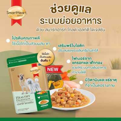 SmartHeart Gold Pouch 80g. ยกลัง 24 ซอง