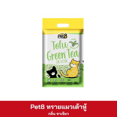 Pet8 ทรายเต้าหู้ 6 ลิตร