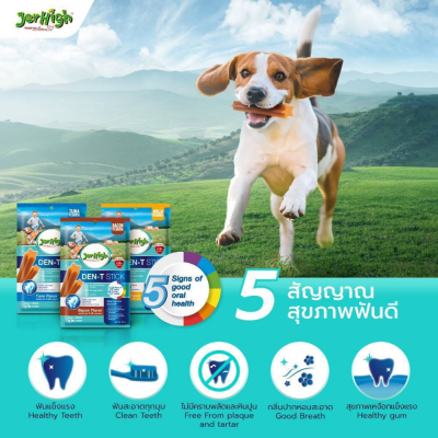 Jerhigh Den-T Stick 60g เจอร์ไฮ เดนที สติ๊ก ขนมขัดฟันสุนัข ขนาด 60 กรัม