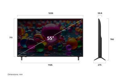 LG TV 4K SMART TV  55นิ้ว รุ่น 55UA8450PSA