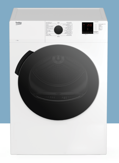 BEKO DA9112RX0W: เครื่องอบผ้า (ระบายอากาศออก, 9 กก.)