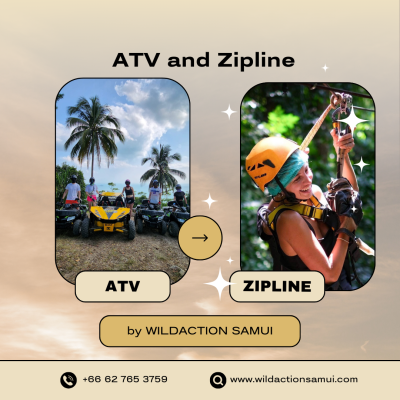 2-Hour ATV to Viewpoint & Secret Waterfall + Zipline