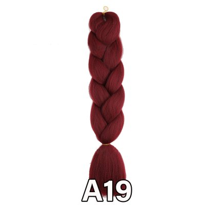 ไหมไฟเบอร์ ไหมถักผม ถักเปีย : 1 สีใน 1 ชิ้น (ความยาว 60 ซม.)