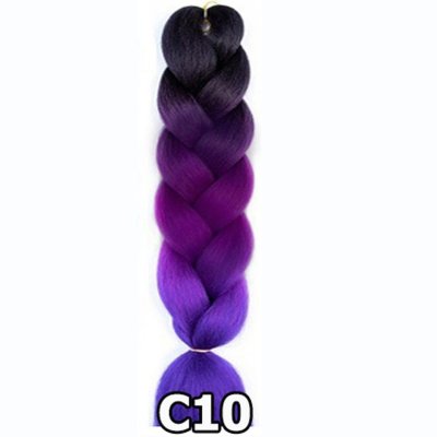 ไหมไฟเบอร์ ไหมถักผม ถักเปีย : สีไฮไลท์ 3 โทน (ความยาว 60 ซม.)