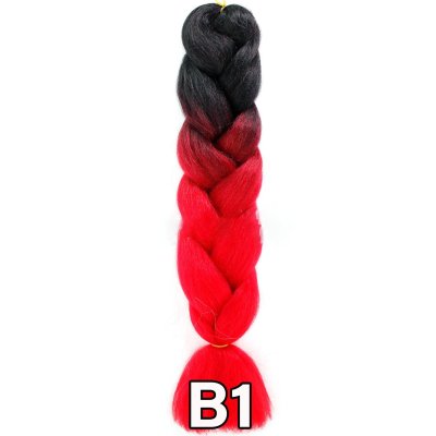 ไหมไฟเบอร์ ไหมถักผม ถักเปีย : สีไฮไลท์ 2 โทน (ความยาว 60 ซม.)