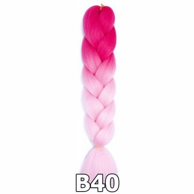 ไหมไฟเบอร์ ไหมถักผม ถักเปีย : สีไฮไลท์ 2 โทน (ความยาว 60 ซม.)