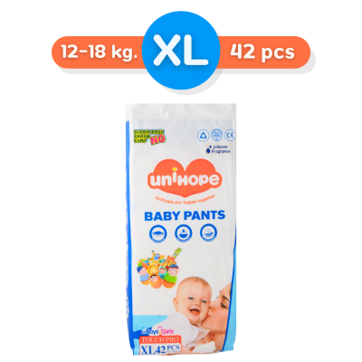 ผ้าอ้อมสำเร็จรูป Unihope มีกลิ่นหอม (แบบกางเกง)