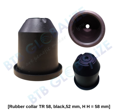 Gripper Rubber Collar [colour: black] TR 58, Dia =52 mm, H = 58 mm - 01CS-0001-02