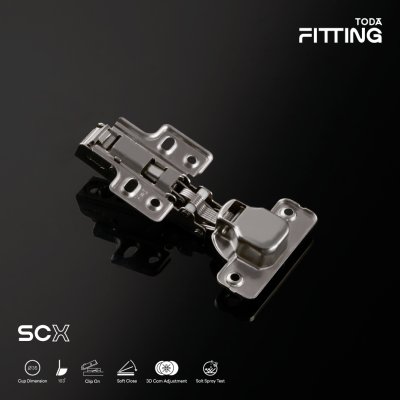 บานพับถ้วย 35 mm. Soft Close & Clip On 3D | SCx